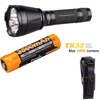Fenix TK32 2016 CREE LED 1000 Lumen built in Red, Green Lights and dual tail switch tactical Flashlight + ARB-L18-3500 battery
Fenix TK32 2016 CREE LED 1000 Lumen built in Red, Green Lights and dual tail switch tactical Flashlight + ARB-L18-3500 battery