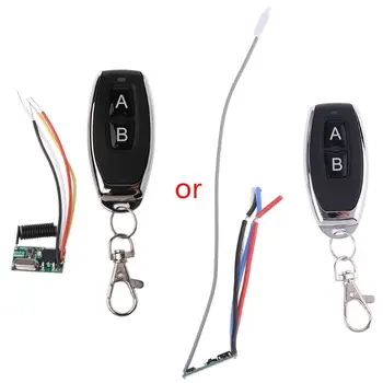 Wireless Remote Control Button Light Switch Mini Receiver 3.6V 12V 24V 433MHz Transmitter Controller Module
Wireless Remote Control Button Light Switch Mini Receiver 3.6V 12V 24V 433MHz Transmitter Controller Module