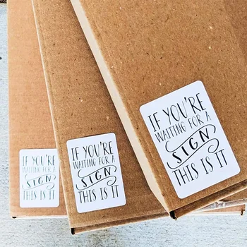 Personalize If you're waiting for a sign, this is it Small Shop Packaging Sticker Large size sticker Commodity packaging mark
Personalize If you're waiting for a sign, this is it Small Shop Packaging Sticker Large size sticker Commodity packaging mark