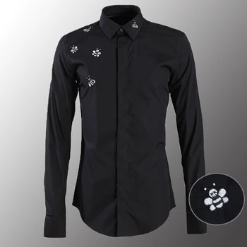 New Bee Embroidery Mens Shirts Luxury Solid Color Long Sleeve Casual Mens Dress Shirts Plus Size 4xl Slim Fit Male Shirts
New Bee Embroidery Mens Shirts Luxury Solid Color Long Sleeve Casual Mens Dress Shirts Plus Size 4xl Slim Fit Male Shirts