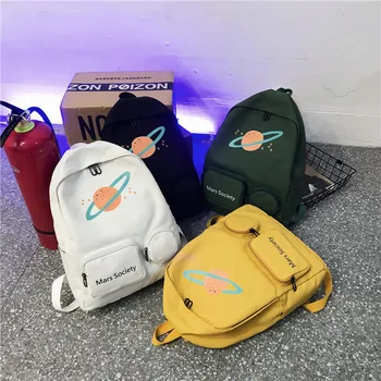 Women Backpack Shoulder Bags 2019 New Hot Fashion Female Casual Preppy Style Embroidery Saturn Universe Soft Zipper Backpacks
Women Backpack Shoulder Bags 2019 New Hot Fashion Female Casual Preppy Style Embroidery Saturn Universe Soft Zipper Backpacks