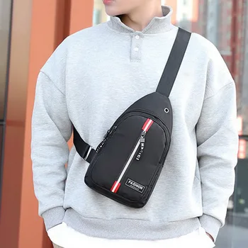 Casual Men's Chest Pack Crossbody Bags Male USB Charging Shoulder Bag Large Capacity Messenger Bag 2020
Casual Men's Chest Pack Crossbody Bags Male USB Charging Shoulder Bag Large Capacity Messenger Bag 2020