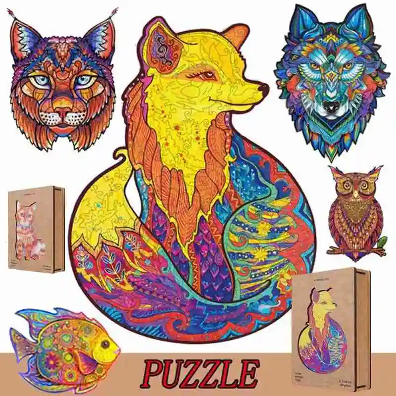 Cowhide Wrapped Wooden Jigsaw Puzzle With Animal Shape Unique Wooden For Adults Kids Educational Fabulous Gift Interactive Games
Cowhide Wrapped Wooden Jigsaw Puzzle With Animal Shape Unique Wooden For Adults Kids Educational Fabulous Gift Interactive Games