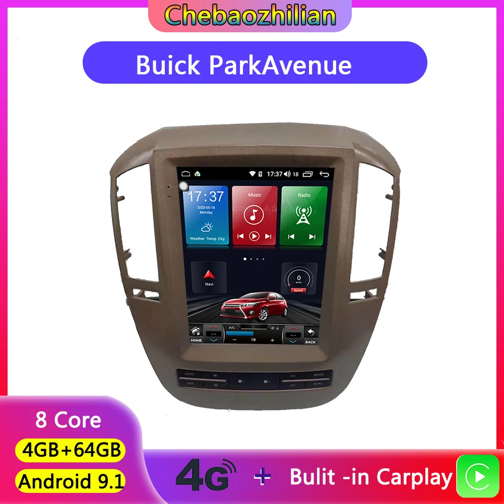 4G Network Android 9.1 Multimedia For Buick ParkAvenue Car GPS Navigation Video player Radio Wifi Bluetooth Carplay | Автомобили и