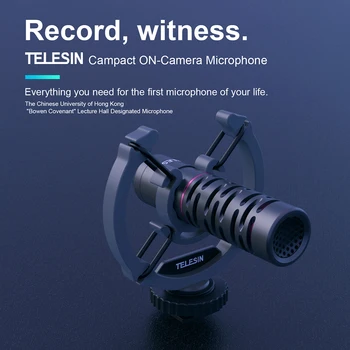 Universal On-Camera Microphone w/ Shock Mount Windscreen for Phone PC Camcorder Chatting Gaming Podcast Recording
Universal On-Camera Microphone w/ Shock Mount Windscreen for Phone PC Camcorder Chatting Gaming Podcast Recording