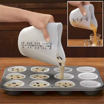 500ML Reusable Flexible Silicone Measuring Cup Cooks Bakers Resin Jewelry Tools
500ML Reusable Flexible Silicone Measuring Cup Cooks Bakers Resin Jewelry Tools