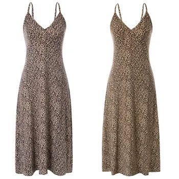 Zexxxy Women Silk-Like Sleep Dress Leopard Pattern Spaghetti Straps Nightgown Leopard Print Suspender V-neck Loose Fashion Sexy
Zexxxy Women Silk-Like Sleep Dress Leopard Pattern Spaghetti Straps Nightgown Leopard Print Suspender V-neck Loose Fashion Sexy