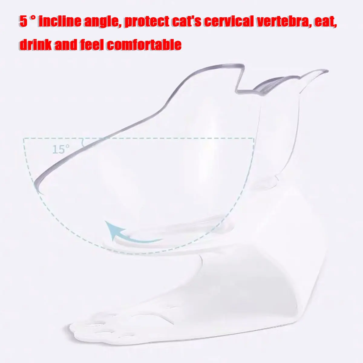 Cat Shaped Feeding Bowl with Holder Cat Shaped Feeding Bowl with Holder