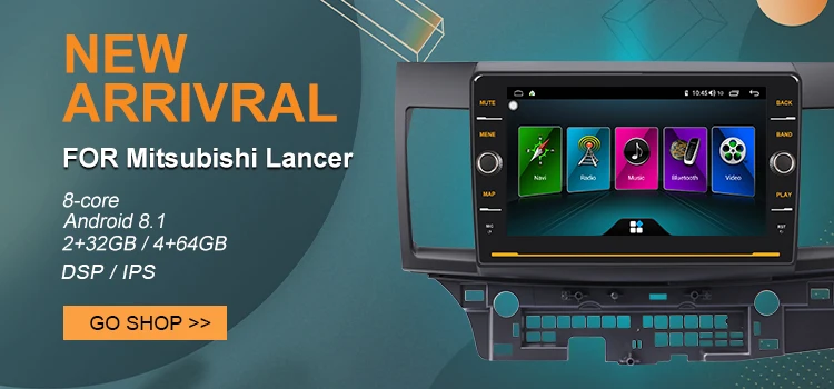 Clearance YUEMAIN Car radio Multimedia player For Mitsubishi Lancer 2Din Android 8.1 Autoradio GPS Navigation Video Audio Player DVR WIFI 0