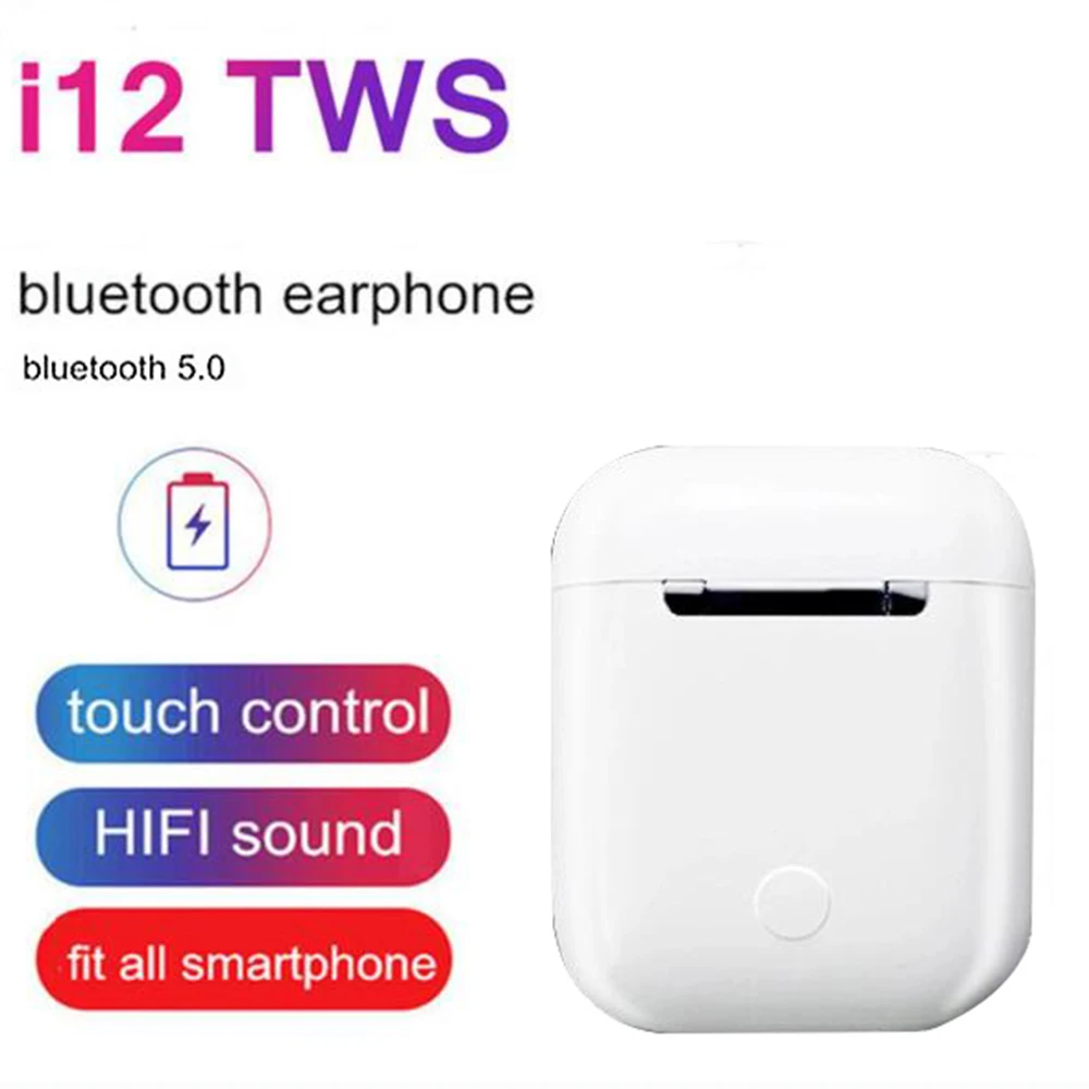 i12 TWS Wireless Earphone 5.0 Bluetooth Stereo Headset Sport Earbud for all Smart Phone Pk i60 i7s i20 tws i30
i12 TWS Wireless Earphone 5.0 Bluetooth Stereo Headset Sport Earbud for all Smart Phone Pk i60 i7s i20 tws i30