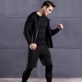 Men's Sports Suits Five-piece Fitness Training Sport Clothing Running Set Suitable Jogging Pants for Gym Track and Field
Men's Sports Suits Five-piece Fitness Training Sport Clothing Running Set Suitable Jogging Pants for Gym Track and Field