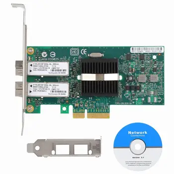 For Intel 82571 Server PCI-E X4 EXPI9402PF Dual Port Fiber Network Card with SFP SX Moule Fiber Network Card
For Intel 82571 Server PCI-E X4 EXPI9402PF Dual Port Fiber Network Card with SFP SX Moule Fiber Network Card