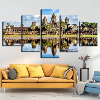 5 Panel Popular Wall Art Canvas Fashion Posters Prints Paintings Modern Angkor Wat City View Pictures For Living Room
5 Panel Popular Wall Art Canvas Fashion Posters Prints Paintings Modern Angkor Wat City View Pictures For Living Room