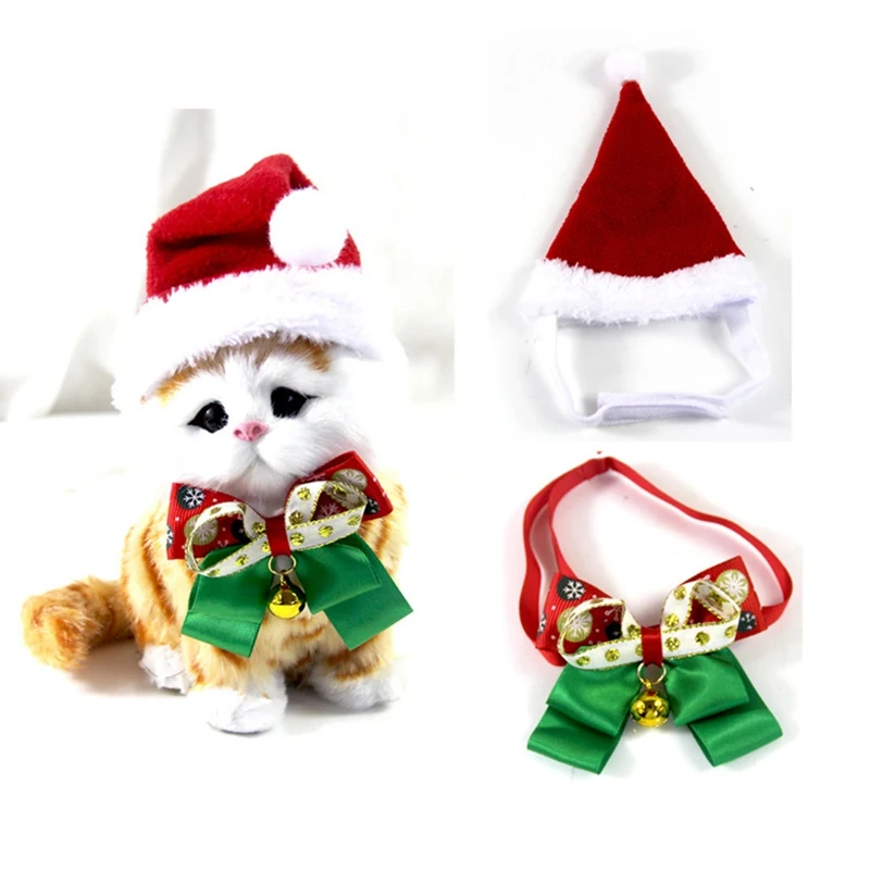 Bell Christmas Hat Cat Dog Collar And Collar Set Bell Bow Tie With Collar Pet Christmas Ornaments Christmas Pet Doceration 
Bell Christmas Hat Cat Dog Collar And Collar Set Bell Bow Tie With Collar Pet Christmas Ornaments Christmas Pet Doceration