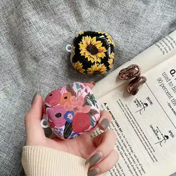 

flower Earphone case for Samsung Galaxy Buds Live Cover fashion Marble pattern Hard Pc Headphone Case for Samsung Live fundas