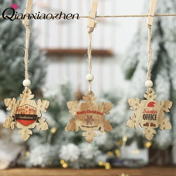 Qianxiaozhen 2pcs Wooden Snowflake Xmas Tree Hanging Christma Tree Decoration Christmas Ornaments Christmas Decorations For Home
Qianxiaozhen 2pcs Wooden Snowflake Xmas Tree Hanging Christma Tree Decoration Christmas Ornaments Christmas Decorations For Home