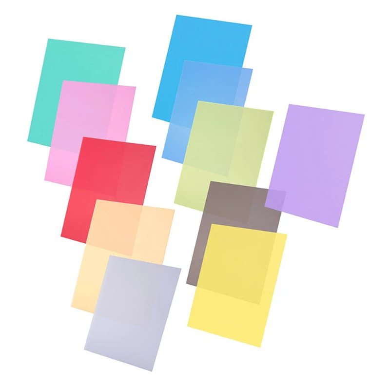 12in Universal 11 Pack Different Colors of Gel Sheet Transparent Color Correction Light Gel Filter for Photo Studio Accessory
12in Universal 11 Pack Different Colors of Gel Sheet Transparent Color Correction Light Gel Filter for Photo Studio Accessory
