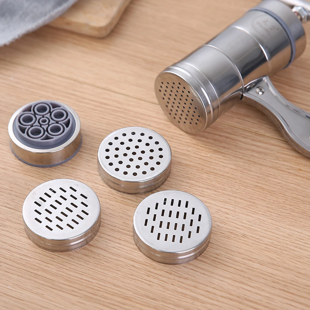 Household Stainless Steel Manual Pasta Machine Hand Pressure Noodle Machine Noodle Maker With 2/5 Models Gadget
Household Stainless Steel Manual Pasta Machine Hand Pressure Noodle Machine Noodle Maker With 2/5 Models Gadget