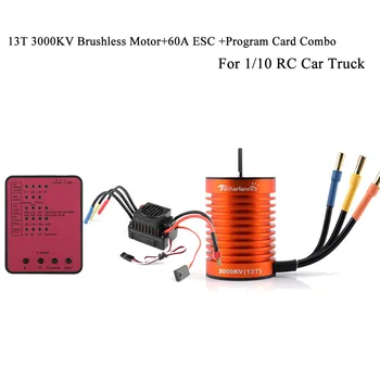 Remote control car accessories 13T 3000KV Brushless Motor+60A ESC +Program Card Combo For 1/10 RC Car Truck
Remote control car accessories 13T 3000KV Brushless Motor+60A ESC +Program Card Combo For 1/10 RC Car Truck