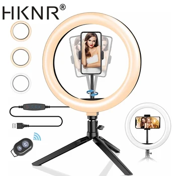 HKNR 10Inch 26cm Ring Light with Stand LED Camera Selfie Light Ring for iPhone Tripod and Phone Holder for Video Photography
HKNR 10Inch 26cm Ring Light with Stand LED Camera Selfie Light Ring for iPhone Tripod and Phone Holder for Video Photography