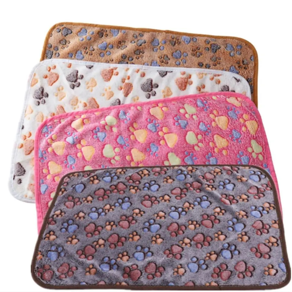 New Cute Dog Bed Mats Soft Flannel Fleece Paw Foot Print Warm Pet Blanket Sleeping Beds Cover Mat For Small Medium Dogs Cats
New Cute Dog Bed Mats Soft Flannel Fleece Paw Foot Print Warm Pet Blanket Sleeping Beds Cover Mat For Small Medium Dogs Cats
