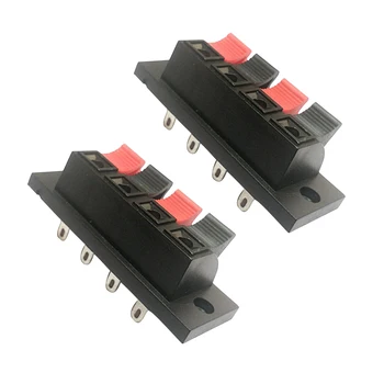 2pcs Box Wire 4-way Spring Clip Audio Terminal Block Connector Binding Post Small Speaker Clamp Accessories WP External
2pcs Box Wire 4-way Spring Clip Audio Terminal Block Connector Binding Post Small Speaker Clamp Accessories WP External