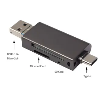3-in-1 Type C OTG Card Reader With USB Female Interface For PC USB 3.0 Read TF Memory Card Reader Adapter Computer Supplies
3-in-1 Type C OTG Card Reader With USB Female Interface For PC USB 3.0 Read TF Memory Card Reader Adapter Computer Supplies