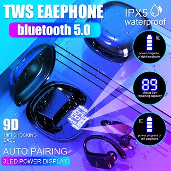 T11 TWS bluetooth 5.0 Earphone Wireless Earbuds Sport Earhooks LED Display Stereo Headphone Headset for iPhone Xiaomi Huawei
T11 TWS bluetooth 5.0 Earphone Wireless Earbuds Sport Earhooks LED Display Stereo Headphone Headset for iPhone Xiaomi Huawei