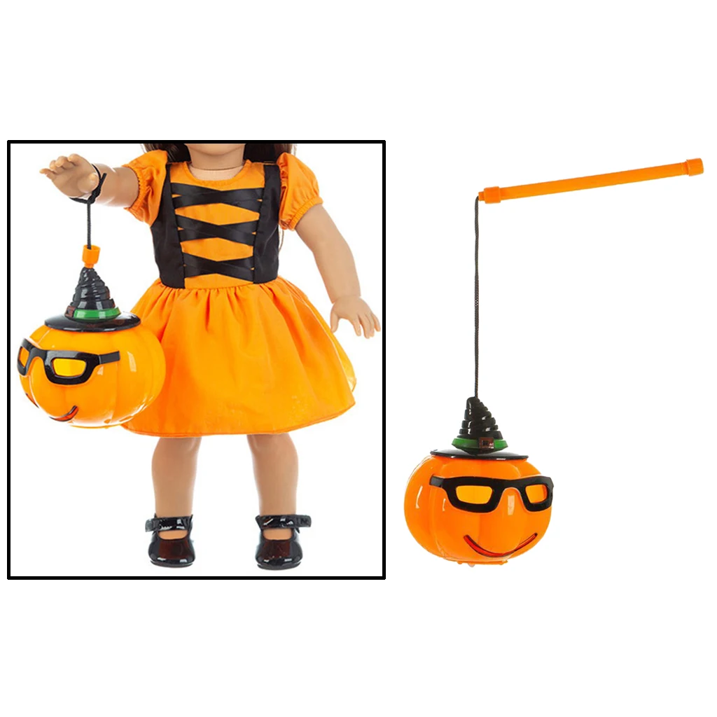 18 Inch American Doll Halloween Clothes Dress and Hat, Beautiful Pumpkin Lantern for 18 Inch Doll, Generation Doll 18 Inch American Doll Halloween Clothes Dress and Hat, Beautiful Pumpkin Lantern for 18 Inch Doll, Generation Doll