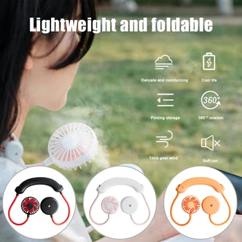 Mini USB Portable Fan Neck Fan Neckband With Rechargeable Battery Small Desk Fans handheld Air Cooler Conditioner for Room
Mini USB Portable Fan Neck Fan Neckband With Rechargeable Battery Small Desk Fans handheld Air Cooler Conditioner for Room