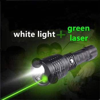 2in1 White Light + Green Laser Zoomable 08-1 Led flashlight Powerful 1200Lum Rechargeable Torch Policeman Tactical Flashlight
2in1 White Light + Green Laser Zoomable 08-1 Led flashlight Powerful 1200Lum Rechargeable Torch Policeman Tactical Flashlight