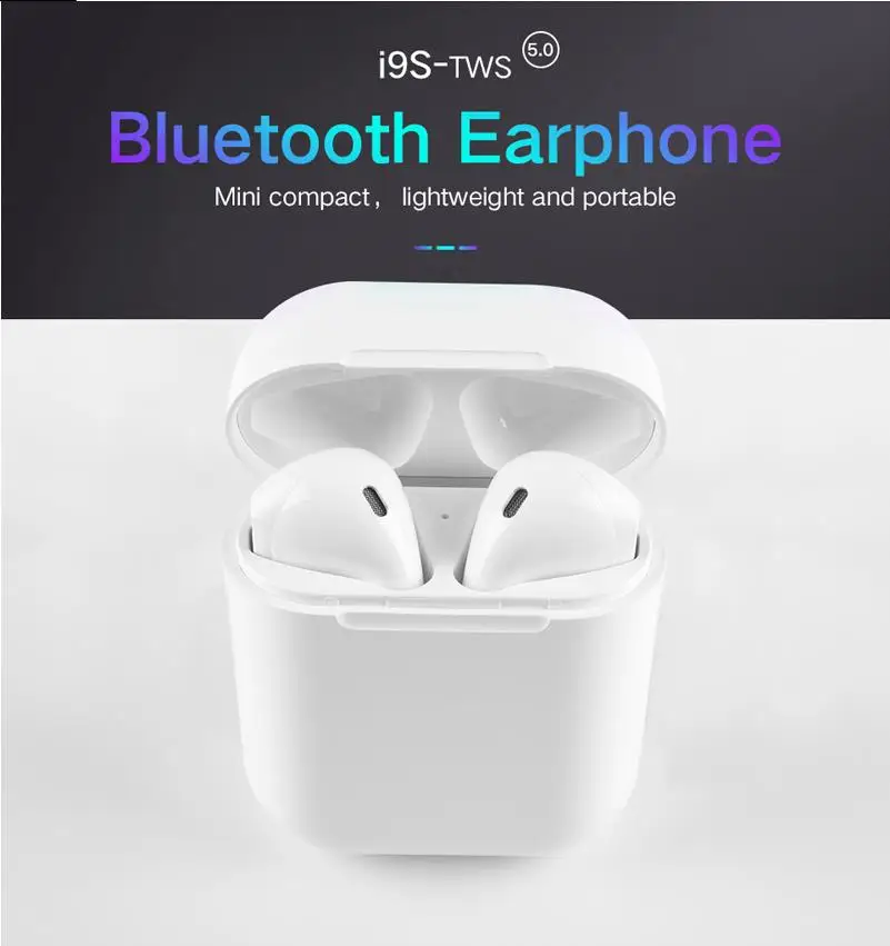 i9s Tws Headphone Wireless Bluetooth 5.0 Earphone Mini Earbuds With Mic Charging Box Sport Headset For Smart Phone
i9s Tws Headphone Wireless Bluetooth 5.0 Earphone Mini Earbuds With Mic Charging Box Sport Headset For Smart Phone