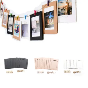 10pcs DIY 6inch Hanging Album Clip Kraft Paper Photo Frame Strings Rope Clips Sets For Wedding Decoration Garland
10pcs DIY 6inch Hanging Album Clip Kraft Paper Photo Frame Strings Rope Clips Sets For Wedding Decoration Garland