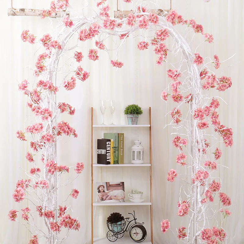 Simulation of hydrangea cane timbo indoor metope adornment wedding setting wall balcony window clothing store cane vines
Simulation of hydrangea cane timbo indoor metope adornment wedding setting wall balcony window clothing store cane vines