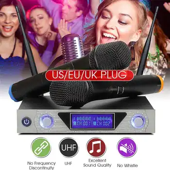Professional UHF Dual Channel Wireless Handheld Microphone Easy-to-use Stage Karaoke Wireless Microphone System
Professional UHF Dual Channel Wireless Handheld Microphone Easy-to-use Stage Karaoke Wireless Microphone System
