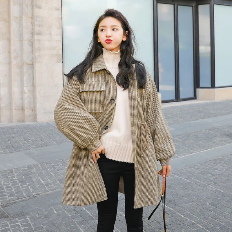 Thousands of Birds Woolen Jacket Women's Autumn And Winter 2020 New Style Woolen Cloth Mid-length Students MORI Series Loose-Fit
Thousands of Birds Woolen Jacket Women's Autumn And Winter 2020 New Style Woolen Cloth Mid-length Students MORI Series Loose-Fit