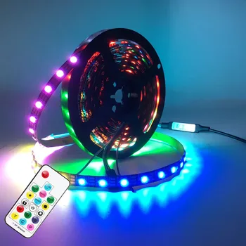 USB WS2812B LED Strip Light Waterproof For HDTV TV Monitor Desktop PC Screen Backlight lighting 0.5M~ 5M
USB WS2812B LED Strip Light Waterproof For HDTV TV Monitor Desktop PC Screen Backlight lighting 0.5M~ 5M