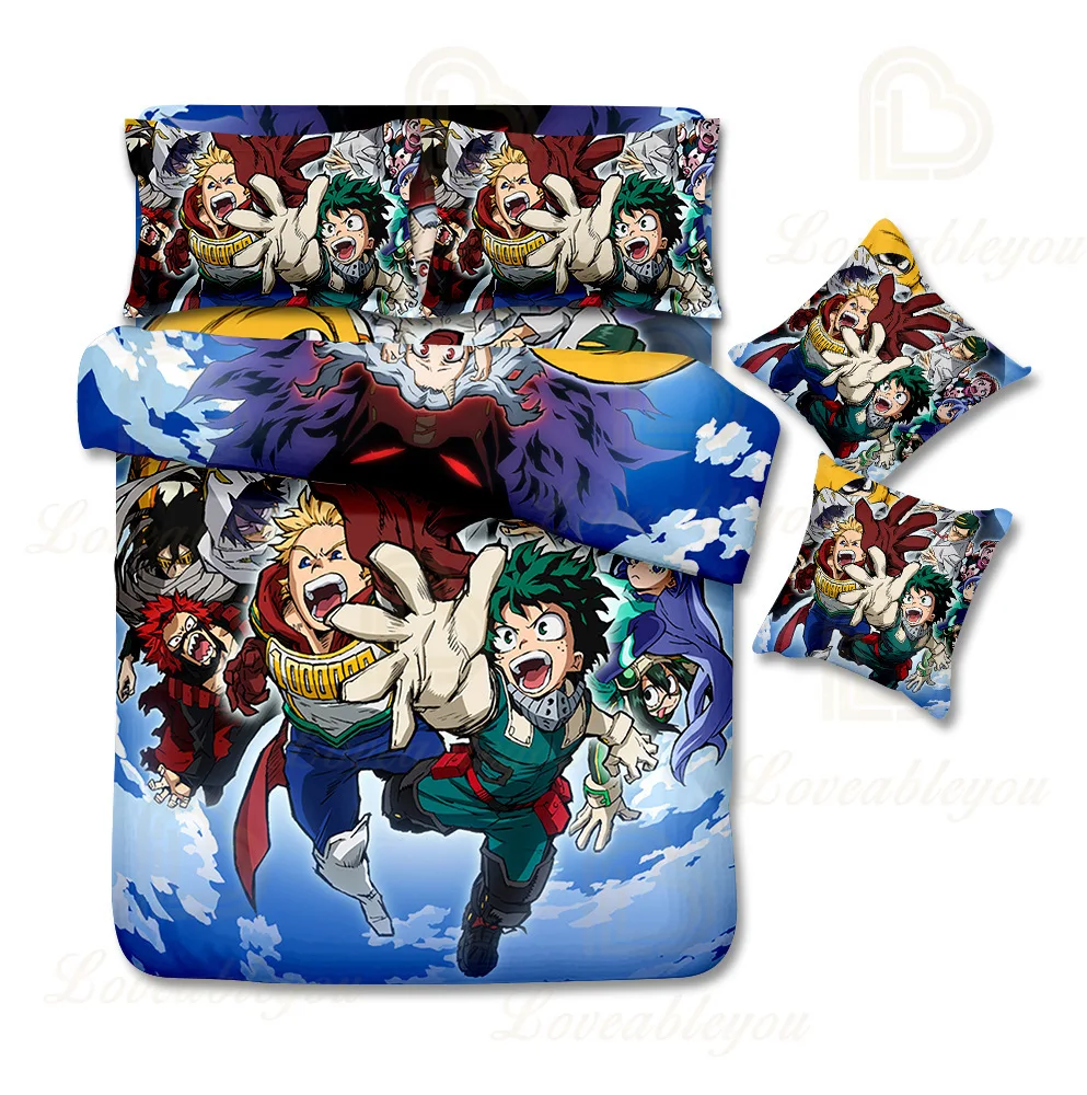 New Arrival Classical Anime My Hero Academia Print Bed Set Concise Style Bedding Set Quilt Cover Pillowcase Cover Bed 4pcs/set
New Arrival Classical Anime My Hero Academia Print Bed Set Concise Style Bedding Set Quilt Cover Pillowcase Cover Bed 4pcs/set