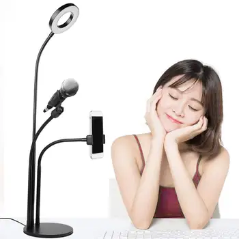 3 in 1 Live rack Bracket Phone Stand with Microphone Holder Flexible For Live Ring Stream Light Selfie Clip Cellphone R7C7
3 in 1 Live rack Bracket Phone Stand with Microphone Holder Flexible For Live Ring Stream Light Selfie Clip Cellphone R7C7