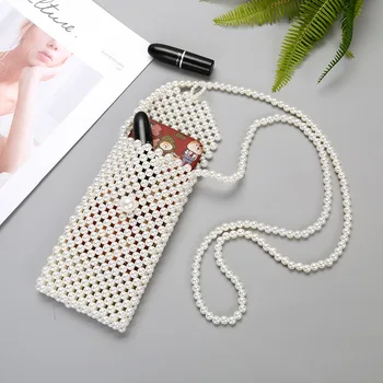 New Small Summer pearl phone bag female messenger bag shoulder bag fashion fairy travel dinner lady mobile phone clutch bag 2020 
New Small Summer pearl phone bag female messenger bag shoulder bag fashion fairy travel dinner lady mobile phone clutch bag 2020