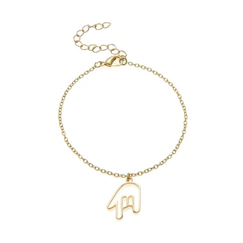 Outline Small Rock Roll Hand Gesture Bracelets Simple ASL I Love You Sign Language Palm Europe America Music Charm Chain Jewelry
Outline Small Rock Roll Hand Gesture Bracelets Simple ASL I Love You Sign Language Palm Europe America Music Charm Chain Jewelry