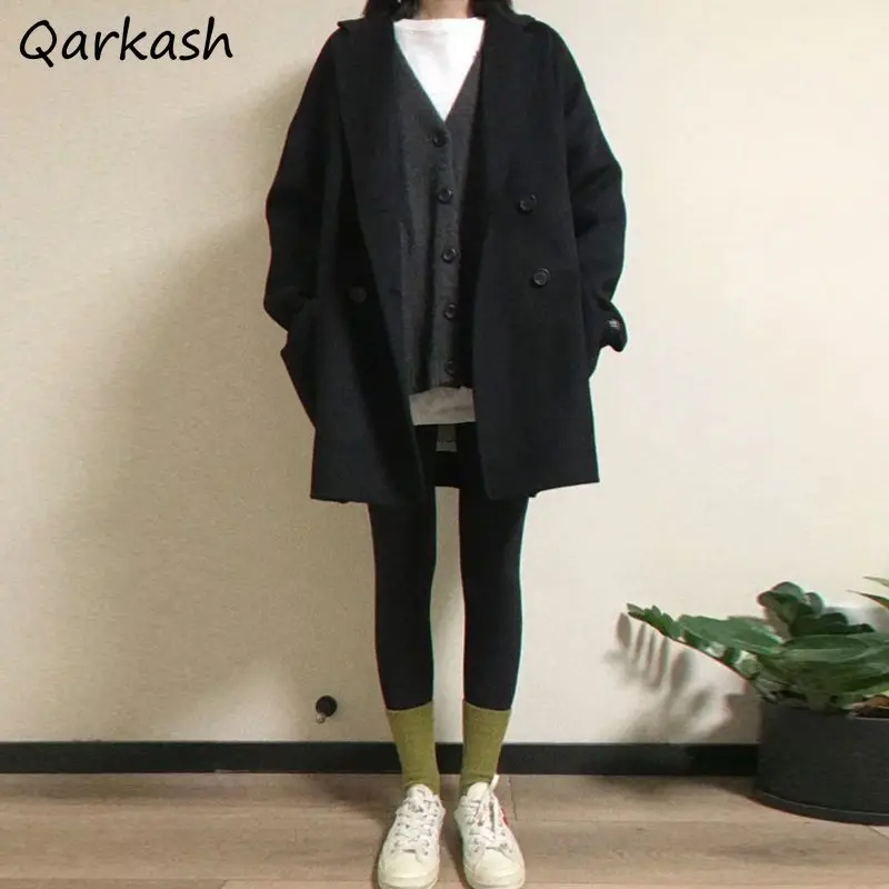 Wool Women Black Tender Pockets Cool Simple Streetwear Vacation BF Classic Popular Stylish Fashion Outwear Soft Chic Ins Newest
Wool Women Black Tender Pockets Cool Simple Streetwear Vacation BF Classic Popular Stylish Fashion Outwear Soft Chic Ins Newest