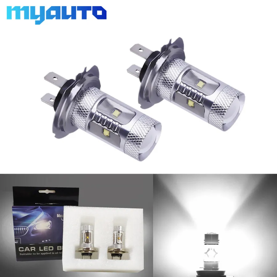 1 pair White Super Bright car bulb 30w h7 led cree chip xbd fog lamp Tail Driving Bulbs 12V cars
1 pair White Super Bright car bulb 30w h7 led cree chip xbd fog lamp Tail Driving Bulbs 12V cars