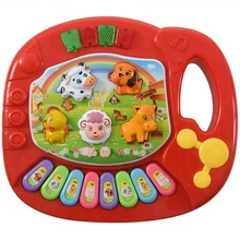 Bebê crianças musical educativo animal fazenda piano desenvolvimento música brinquedo(China)