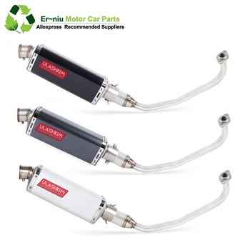 PCX 125 150 Motorcycle Scooter Exhaust Muffler Full System Middle Pipe Slip-On Escape Fit For HONDA PCX125 PCX150
PCX 125 150 Motorcycle Scooter Exhaust Muffler Full System Middle Pipe Slip-On Escape Fit For HONDA PCX125 PCX150