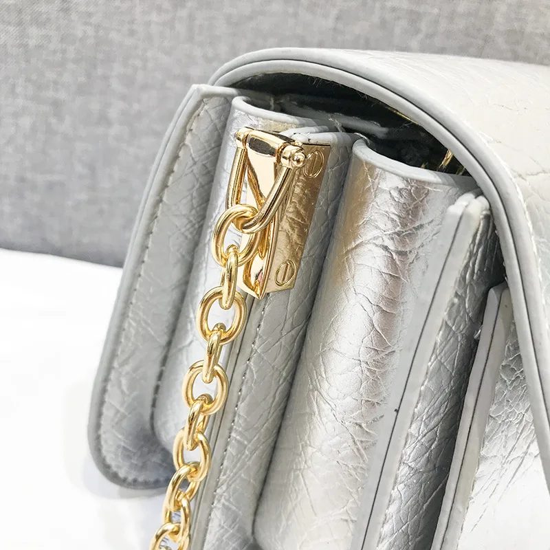 2018 New Style Fashion Pleated Crack Chain Square Sling Bag Simple Versatile Shoulder Oblique WOMEN'S Bag
2018 New Style Fashion Pleated Crack Chain Square Sling Bag Simple Versatile Shoulder Oblique WOMEN'S Bag