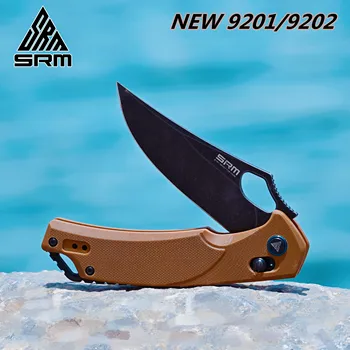 

SANRENMU SRM NEW 9201/9202 Pocket Folding Knives D2 Blade Axis System Survival EDC Tool outdoor camping hunting tactical knife