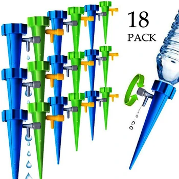 6/12/18PCS Self-contained Auto Drip Irrigation Watering System Automatic Watering Spike for Plants Flower Indoor Household 
6/12/18PCS Self-contained Auto Drip Irrigation Watering System Automatic Watering Spike for Plants Flower Indoor Household