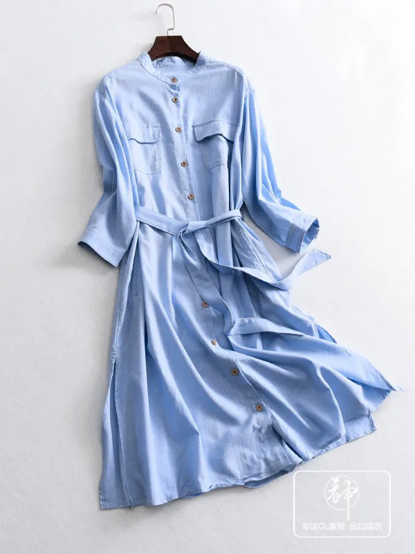 One's 2019 chun xin Single Breasted Waist Hugging Lace-up Commuting Versatile Dress Women's Entity
One's 2019 chun xin Single Breasted Waist Hugging Lace-up Commuting Versatile Dress Women's Entity