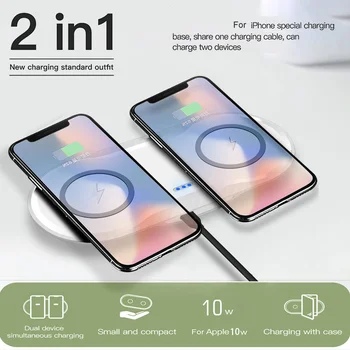Fast Wireless Desktop Charging Station For Samsung S10 S9 S8 10W Dual Qi Wireless Charger Pad for iPhone 11 pro Max XS XR 8plus
Fast Wireless Desktop Charging Station For Samsung S10 S9 S8 10W Dual Qi Wireless Charger Pad for iPhone 11 pro Max XS XR 8plus